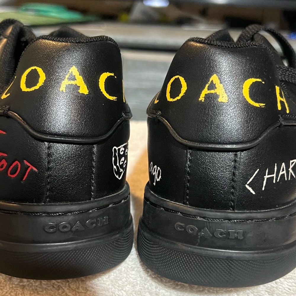 Coach High line signature low top charcoal/black sneaker - Picture 5 of 7